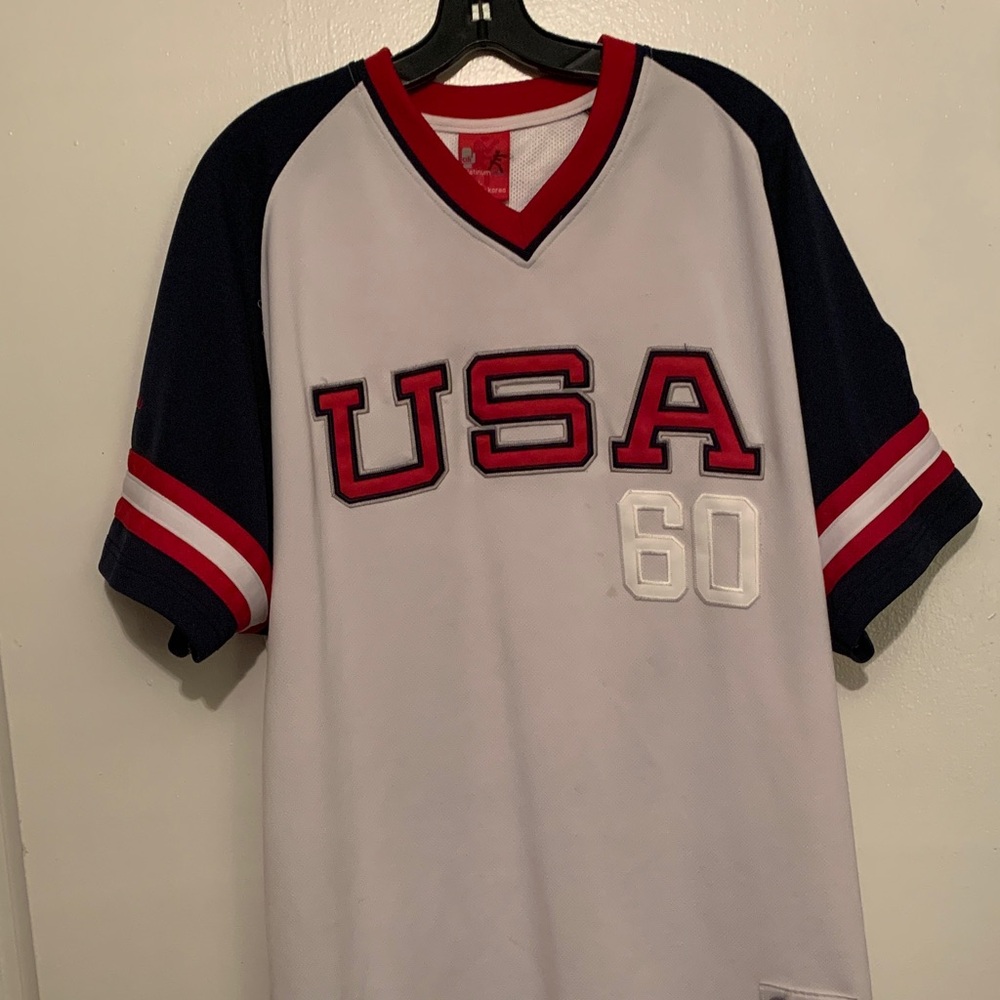 USA Men's Jersey - White and Navy